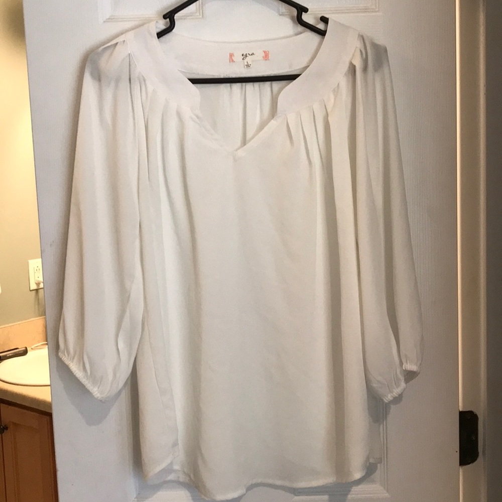 White, sheer tunic